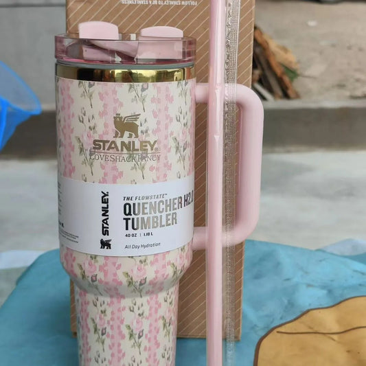 Stanley H2.0 Flower quencher 40 OZ Tumbler